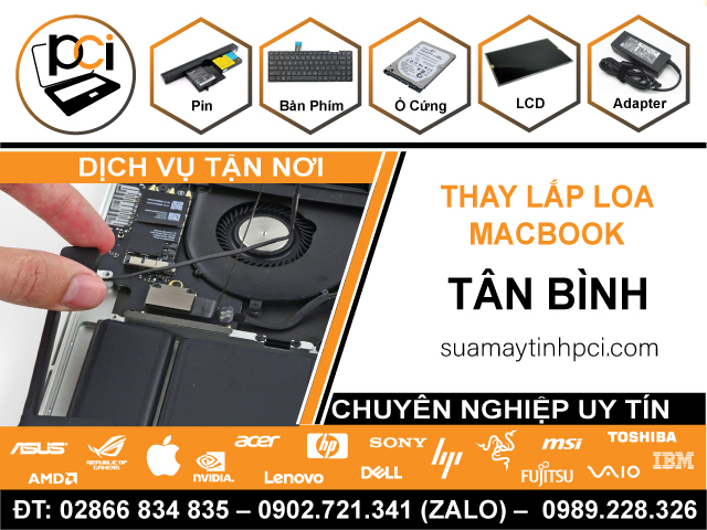 Thay Loa Macbook Quận Tân Bình Tận Nhà