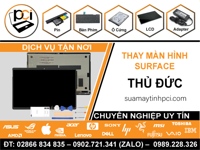 Thay Màn Hình Surface Quận Thủ Đức Chính Hãng