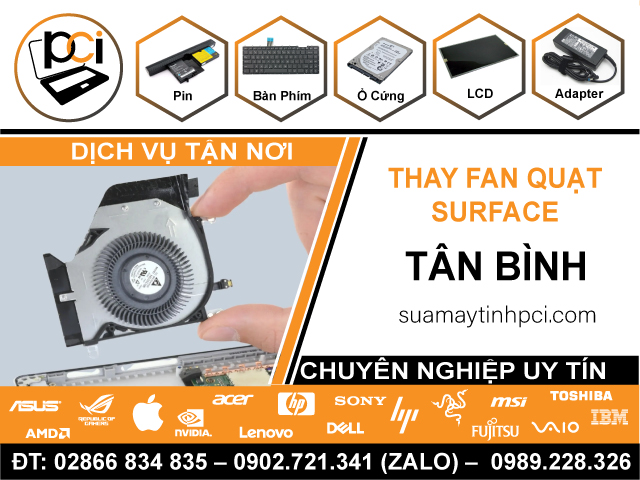 Thay Quạt Surface Quận Tân Bình Tại Nhà