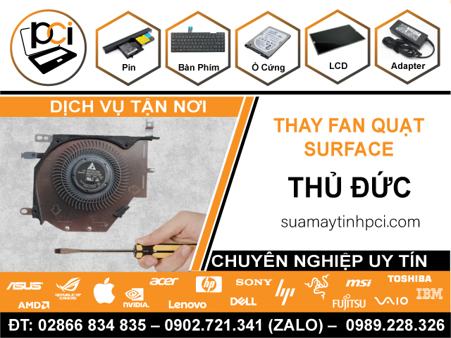 Thay Quạt Surface Quận Thủ Đức Tận Nhà