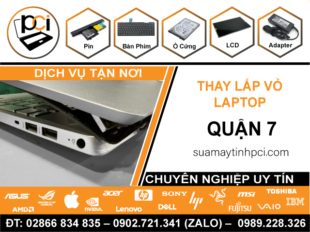 Thay Vỏ Laptop Chính Hãng Giá Rẻ Tại Quận 7