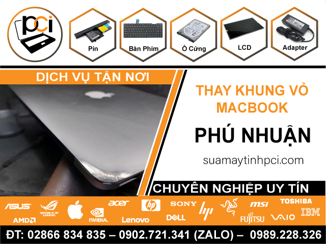 Thay Vỏ Macbook Quận Phú Nhuận Tận Nơi