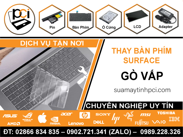 Thay Bàn Phím Surface Quận Gò Vấp Chính Hãng