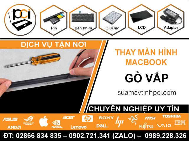 Thay Màn Hình Macbook Quận Gò Vấp Lấy Ngay