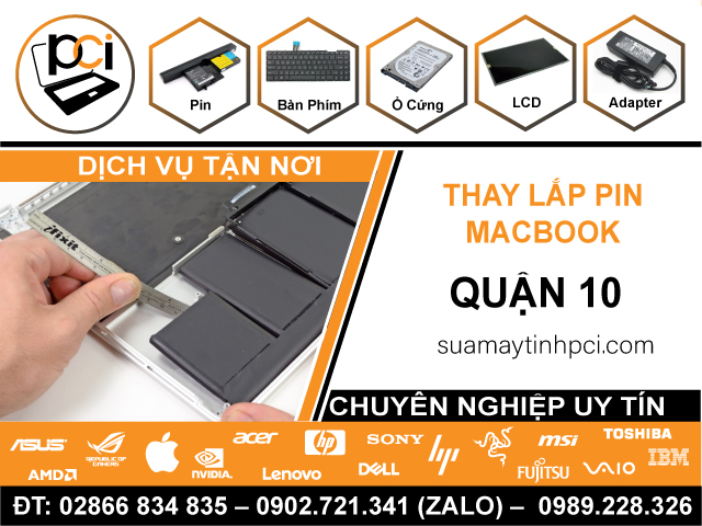 Thay Pin Macbook Quận 10 Lấy Ngay, Gần Đây