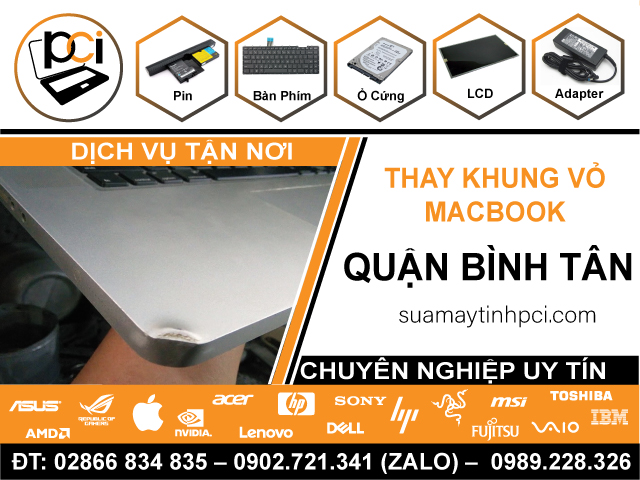 Thay Vỏ Macbook Quận Bình Tân Lấy Liền