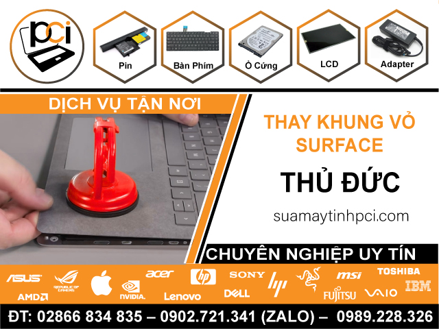 Thay Vỏ Surface Quận Thủ Đức Chính Hãng