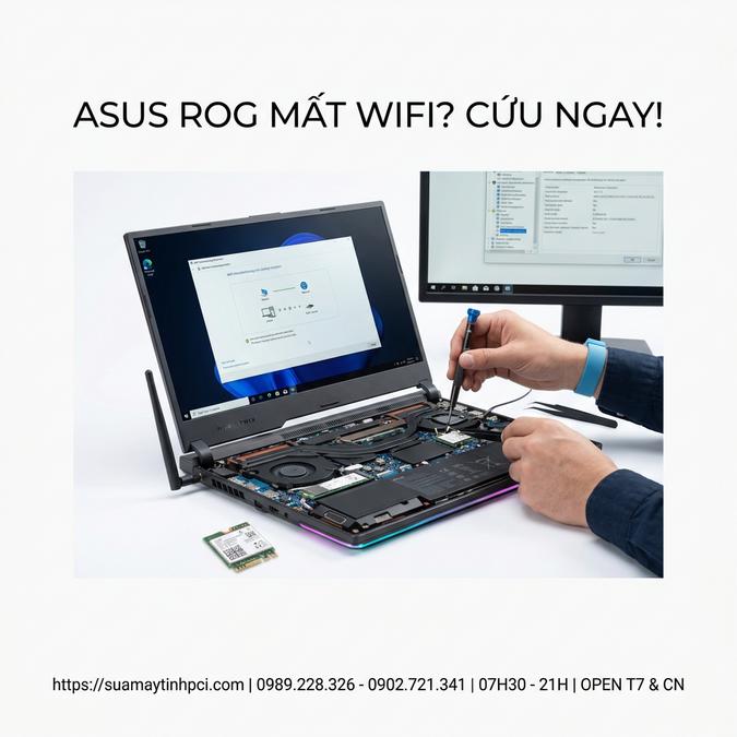 ASUS ROG MẤT WIFI? CỨU NGAY!