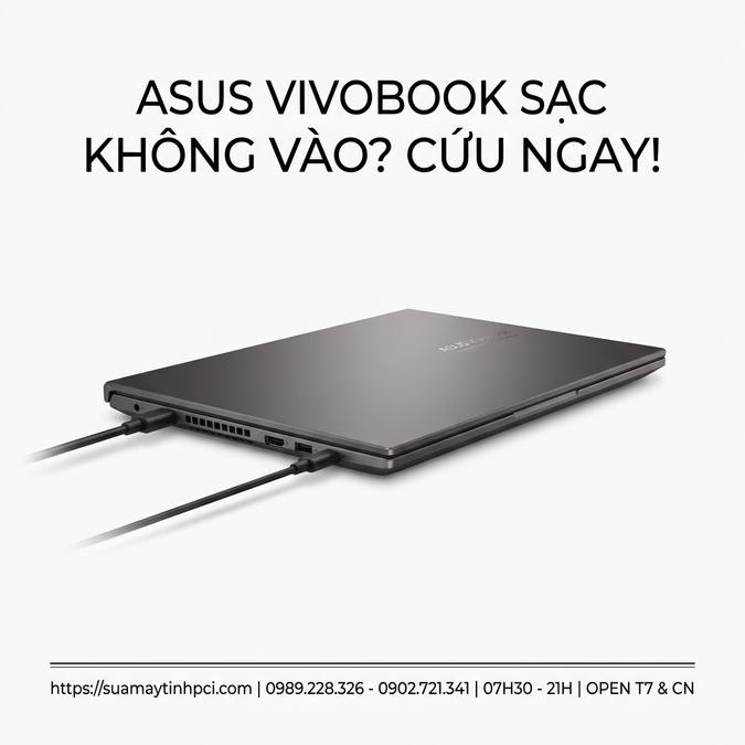 ASUS VIVOBOOK SẠC KHÔNG VÀO? CỨU NGAY!