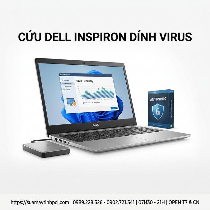 CỨU DELL INSPIRON DÍNH VIRUS