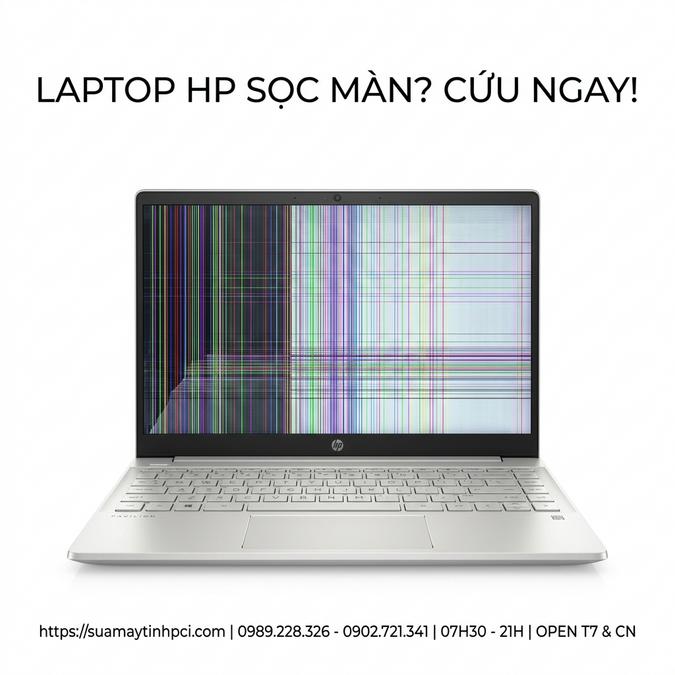 Sửa laptop HP Pavilion sọc màn hình: Nguyên nhân thực hư và địa chỉ uy tín tại TP.HCM