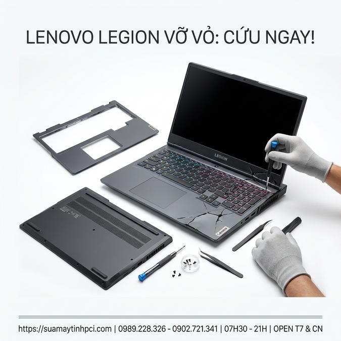 LENOVO LEGION VỠ VỎ: CỨU NGAY!