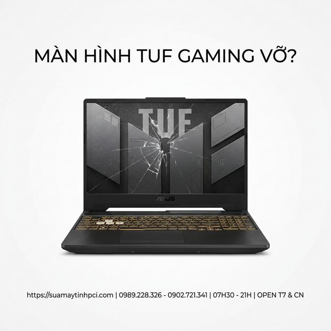 MÀN HÌNH TUF GAMING VỠ?