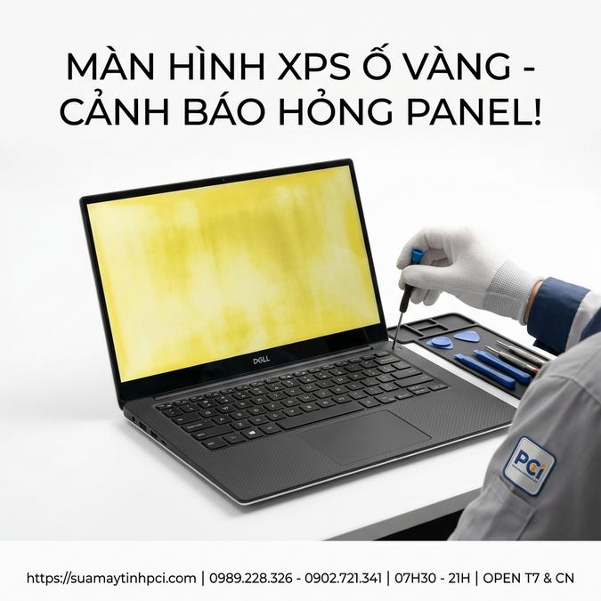 MÀN HÌNH XPS Ố VÀNG - CẢNH BÁO HỎNG PANEL!
