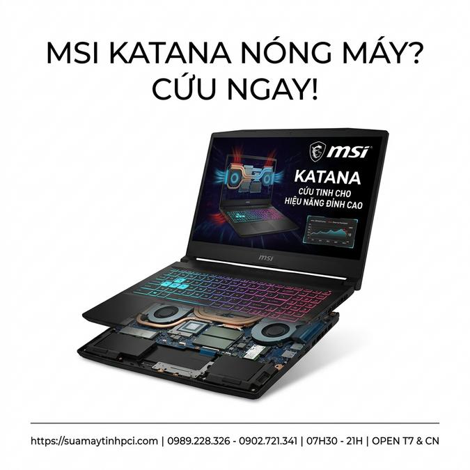 MSI KATANA NÓNG MÁY? CỨU NGAY!