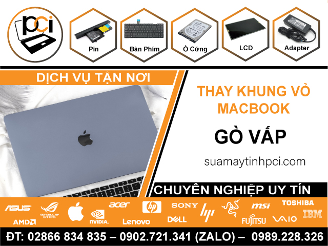 Thay Vỏ Macbook Quận Gò Vấp Lấy Ngay