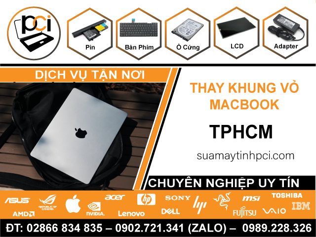 Thay Vỏ Macbook Tận Nơi Tại TPHCM