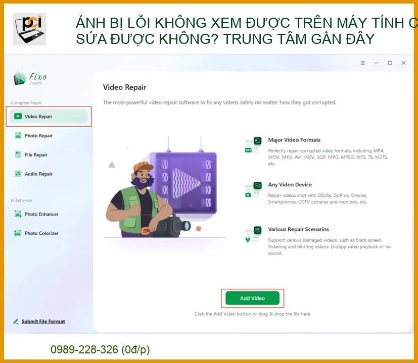 Ảnh bị lỗi không xem được trên máy tính có sửa được không? Trung tâm sửa chữa uy tín gần đây