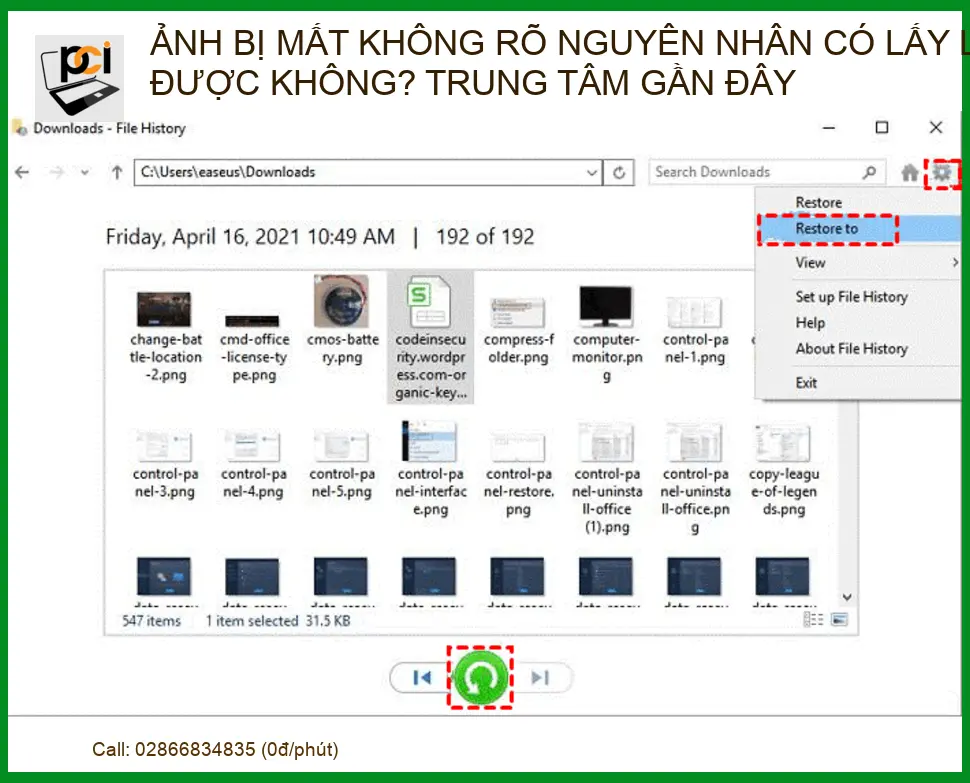 Ảnh bị mất không rõ nguyên nhân có lấy lại được không? Giải pháp phục hồi từ chuyên gia PCI