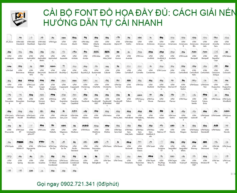 Cài bộ Font đồ họa đầy đủ: Hướng dẫn chi tiết & Tối ưu hóa hệ thống 2026