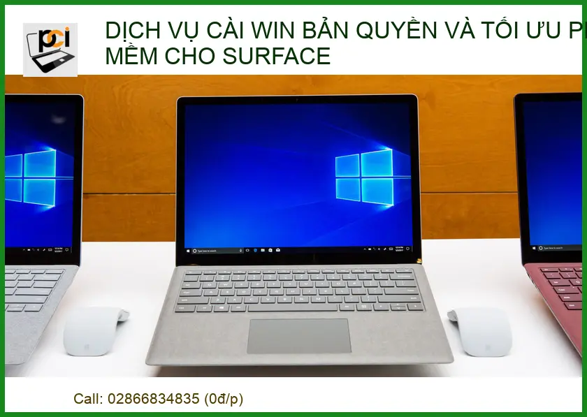 Dịch vụ cài Win bản quyền và tối ưu phần mềm cho Surface chuyên nghiệp 2026