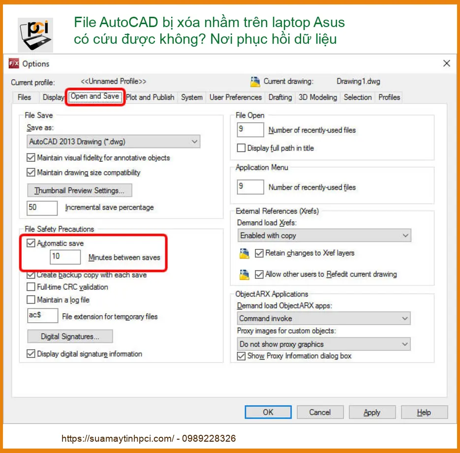 File AutoCAD bị xóa nhầm trên laptop Asus có cứu được không? Nơi phục hồi dữ liệu uy tín
