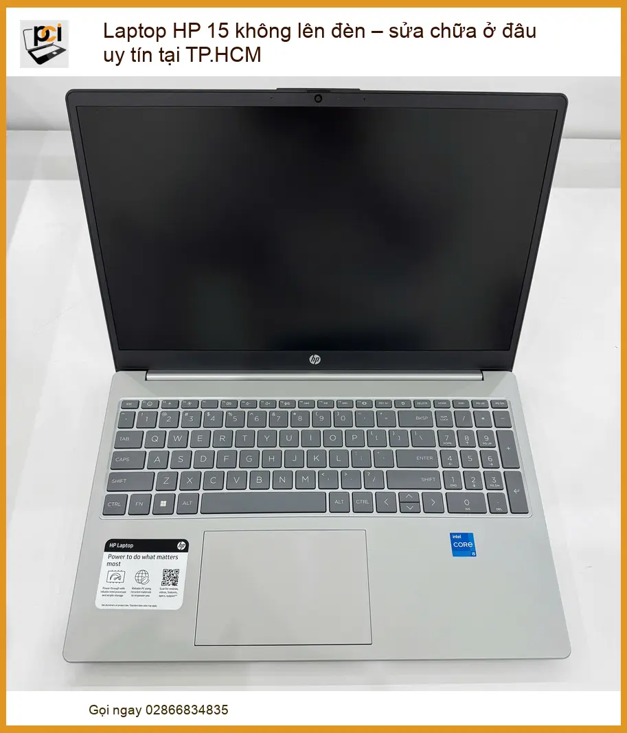 Laptop HP 15 không lên đèn – sửa chữa ở đâu uy tín tại TP.HCM?