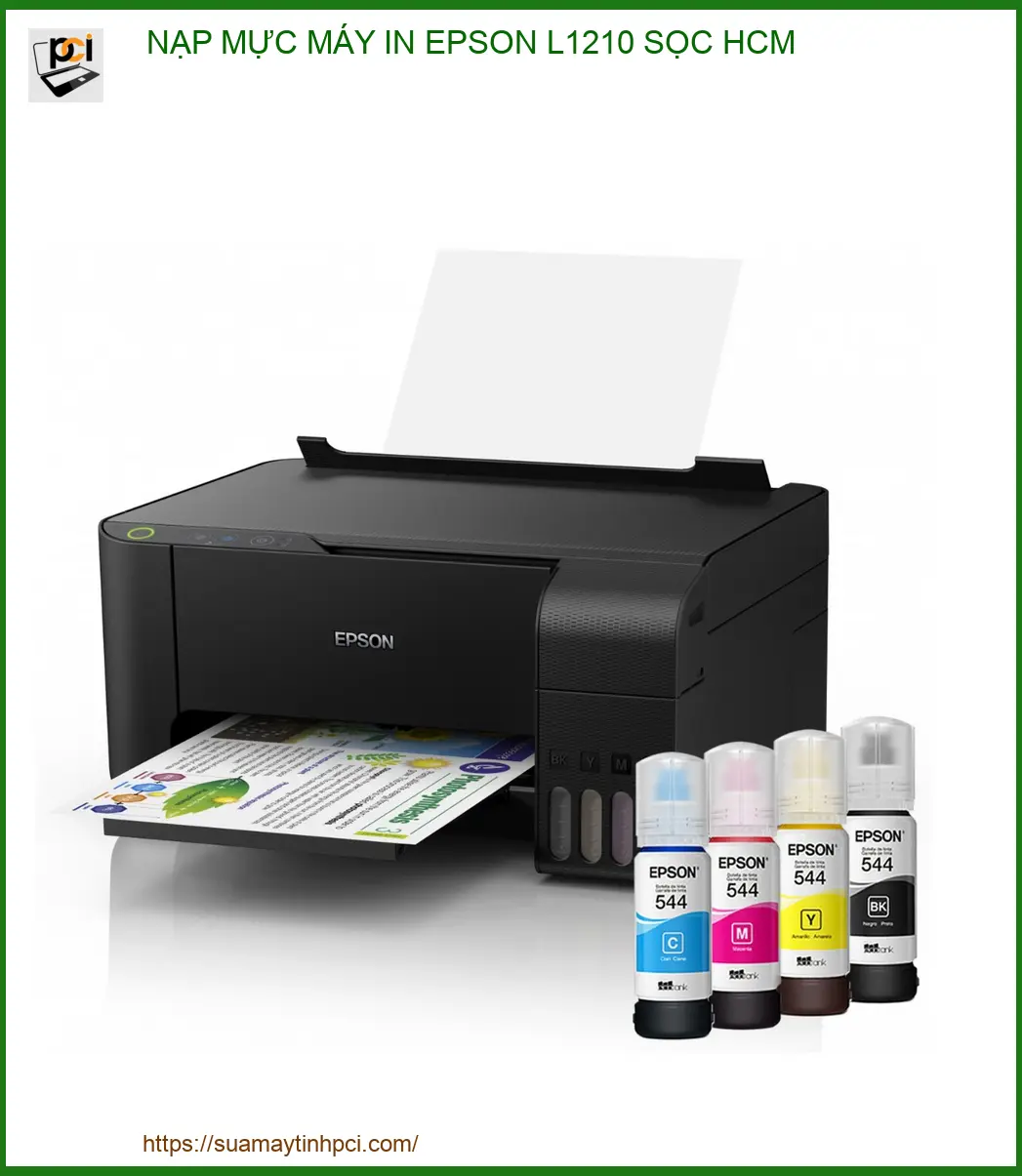 Nạp Mực Máy In Epson L1210 Sọc HCM: Địa Chỉ Uy Tín, Lấy Ngay