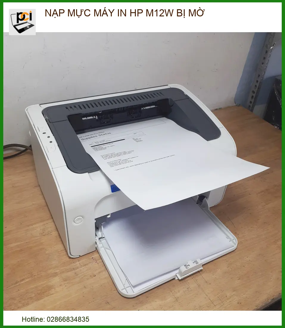 Nạp Mực Máy In HP M12W Bị Mờ – Địa Chỉ Sửa Chữa Uy Tín Lấy Ngay