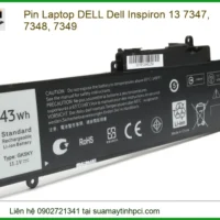 Pin Laptop Dell Dell Inspiron 13 7347, 7348, 7349 Chính Hãng - Thay Thế Uy Tín Tphcm