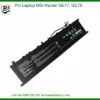 Thay Pin Laptop Msi Raider Ge77, Ge78 Zin Chính Hãng - Lấy Liền Tại Chỗ
