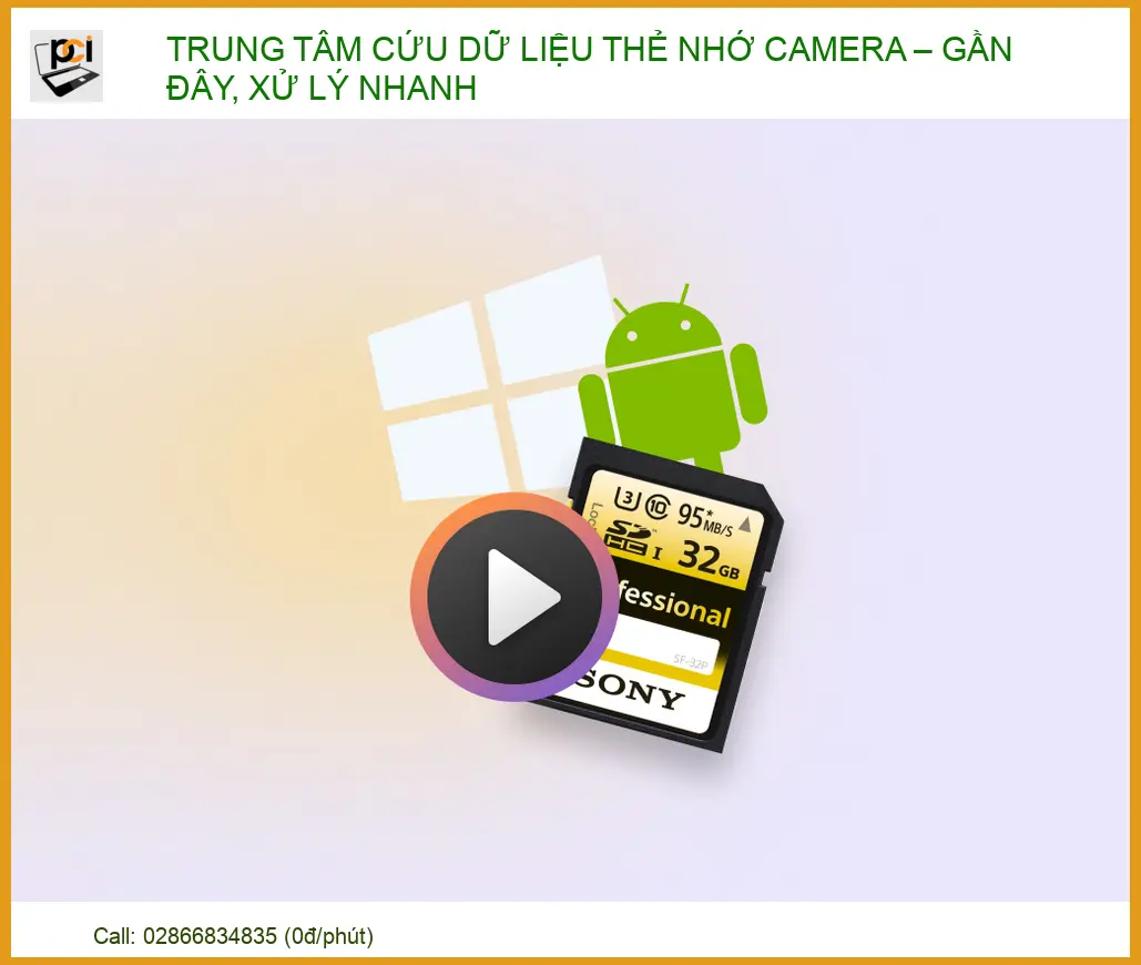 Trung tâm cứu dữ liệu thẻ nhớ camera uy tín – Xử lý nhanh lấy liền tại chỗ