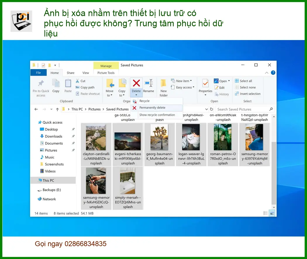 Khôi Phục Dữ Liệu Ảnh bị xóa nhầm có được không? – Chỗ phục hồi dữ liệu