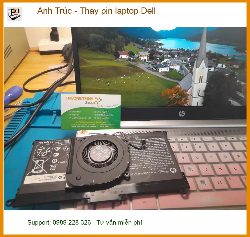 Chị Loan ở Thủ Đức tìm chỗ thay pin laptop Dell giá tốt, lấy ngay