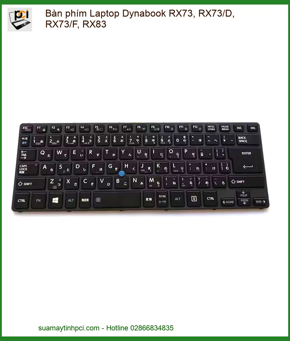 Bàn phím Laptop Dynabook RX73, RX73/D, RX73/F, RX83 - Thay thế chính hãng, lấy liền tại TP.HCM