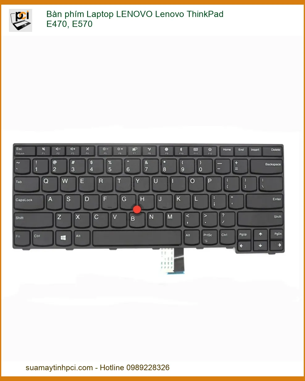 Bàn phím Laptop LENOVO ThinkPad E470, E570 - Thay Thế Chính Hãng, Lấy Ngay