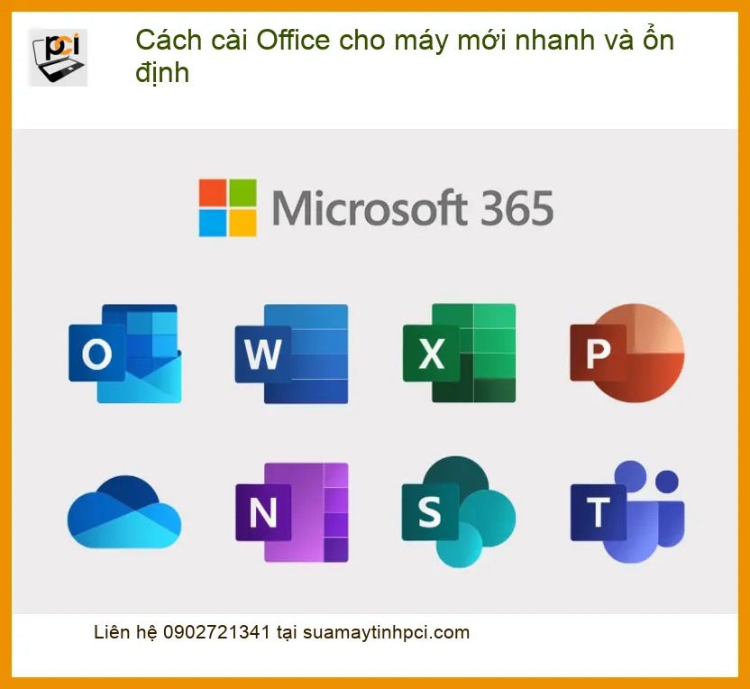 Văn phòng Cách cài Office cho máy mới nhanh ổn định – Trung tâm hỗ trợ TPHCM