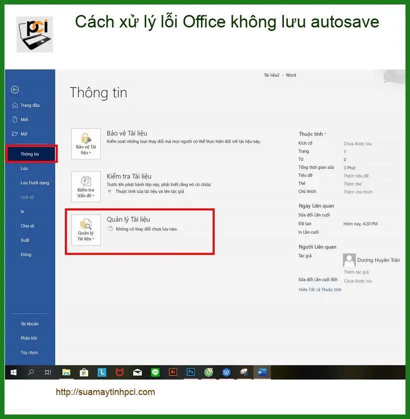Văn phòng Cách xử lý lỗi Office không lưu autosave – Trung tâm hỗ trợ gần đây