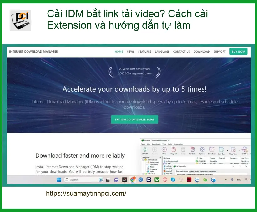 Thủ thuật Phần mềm Cài IDM bắt link tải video? Cách cài Extension và hướng dẫn tự làm CHUYÊN NGHIỆP