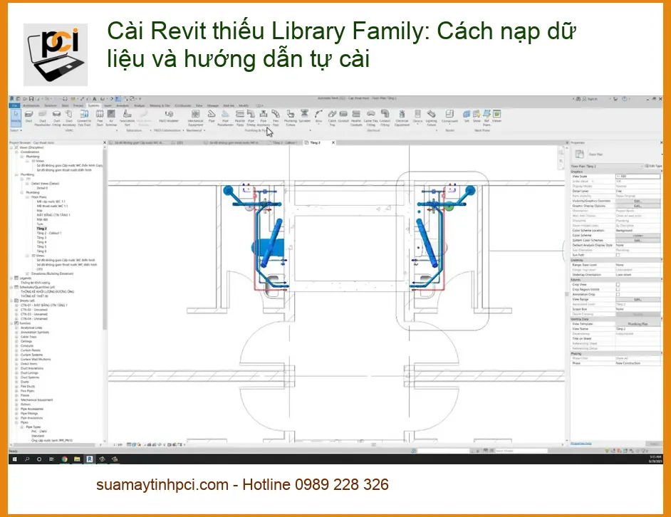 Cài Revit thiếu Library Family: Nạp dữ liệu, tự cài – Trung tâm hỗ trợ