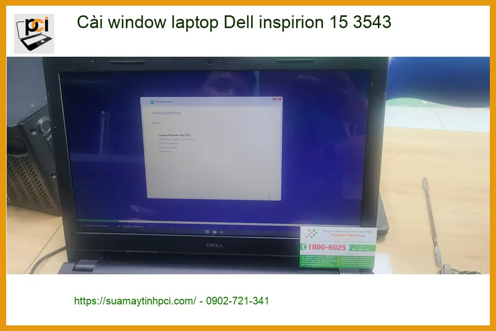 Anh Đạt review: cài window laptop Dell Inspiron 15 3543 Quận Bình Tân ảnh thực tế 1