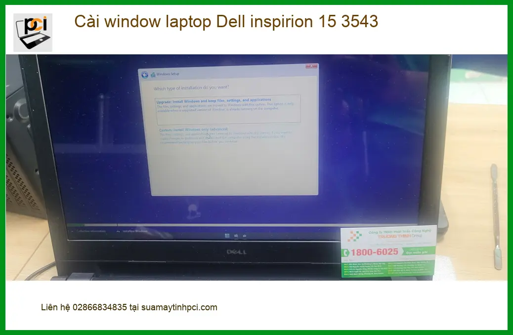 Anh Đạt review: cài window laptop Dell Inspiron 15 3543 Quận Bình Tân ảnh thực tế 2