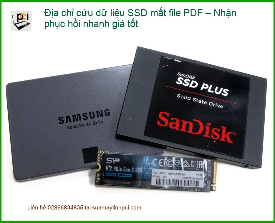 Khôi Phục Dữ Liệu SSD mất PDF – Trung tâm cứu dữ liệu uy tín TPHCM