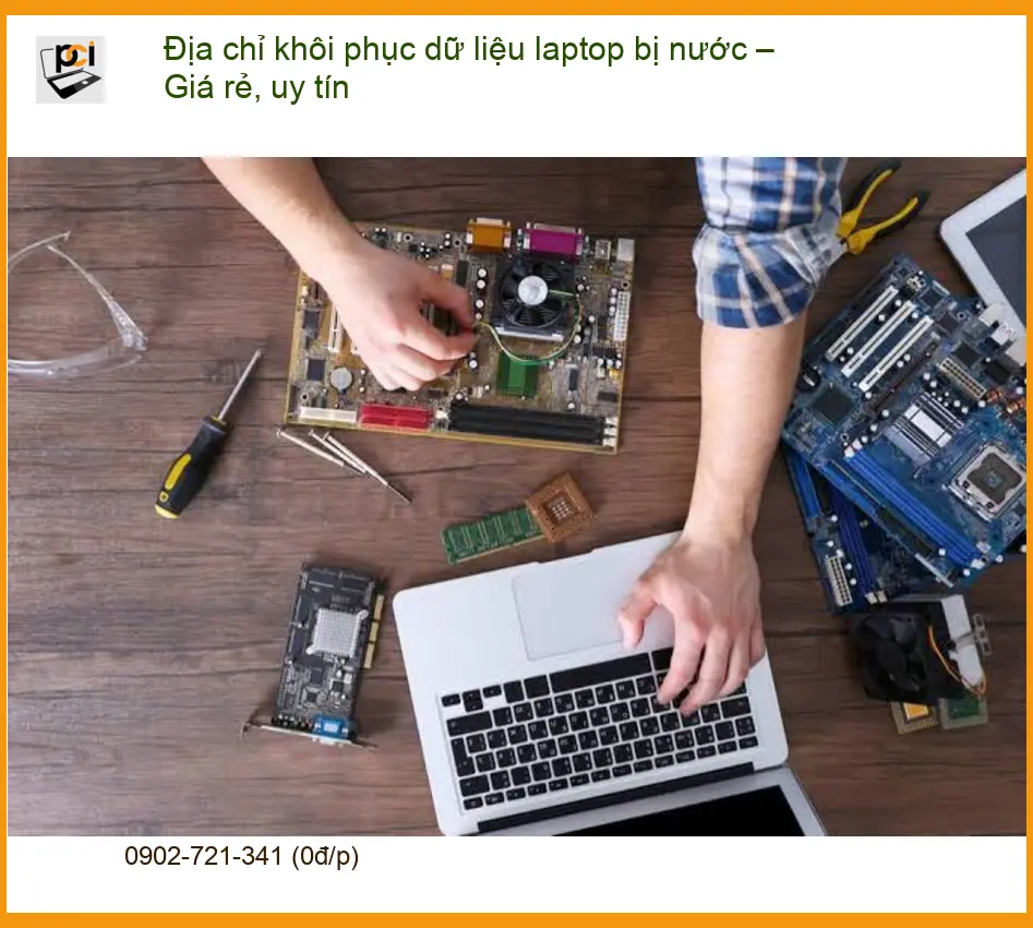Khôi Phục Dữ Liệu laptop bị nước – Địa chỉ trung tâm uy tín TPHCM