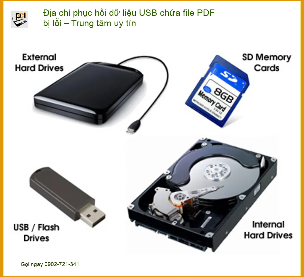 Khôi Phục Dữ Liệu USB PDF bị lỗi – Trung tâm hỗ trợ uy tín TPHCM