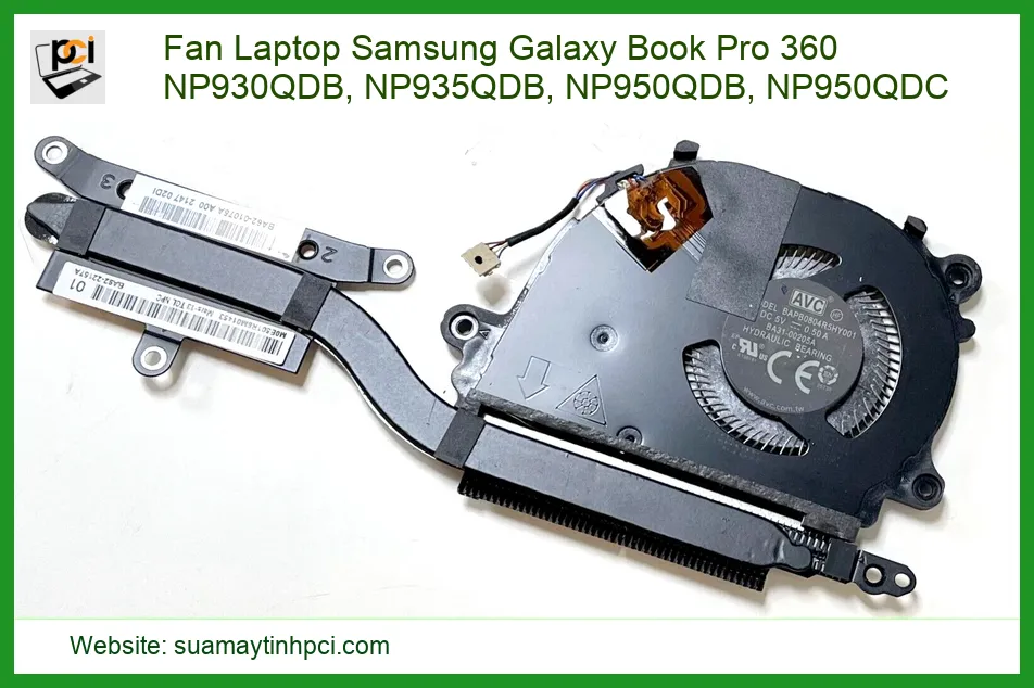 Quạt Tản Nhiệt Laptop Samsung Galaxy Book Pro 360 NP930QDB, NP935QDB, NP950QDB, NP950QDC Chính Hãng | Thay Thế, Sửa Chữa Tận Nơi