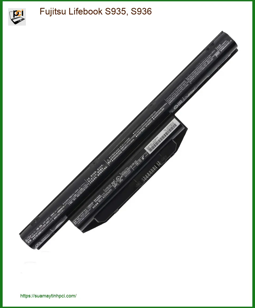 Pin Laptop Fujitsu Lifebook S935, S936 - Thay Pin Giá Rẻ, Lấy Liền TPHCM