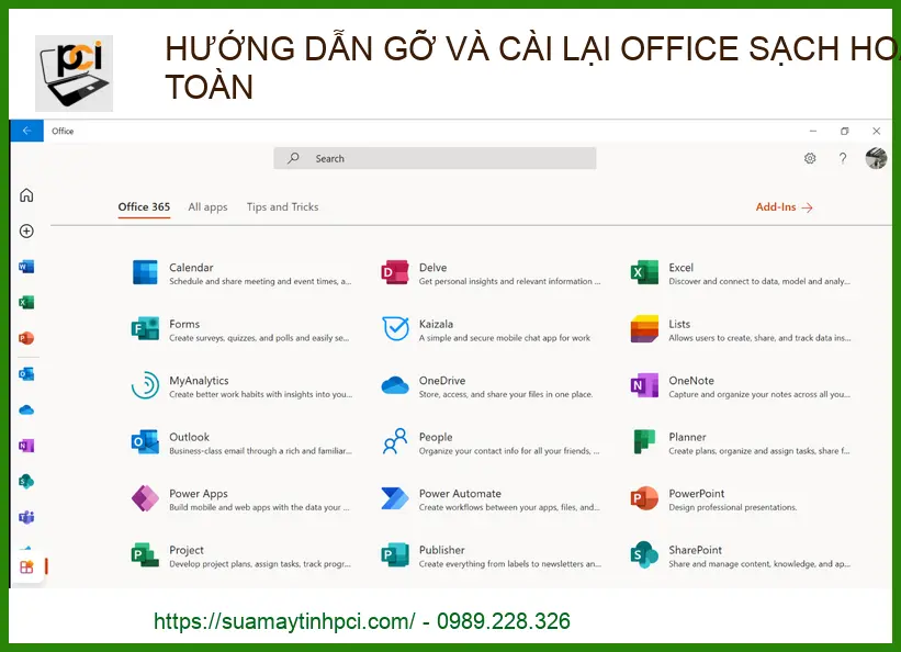 Hướng dẫn gỡ và cài lại Office sạch hoàn toàn: Giải pháp từ chuyên gia PCI