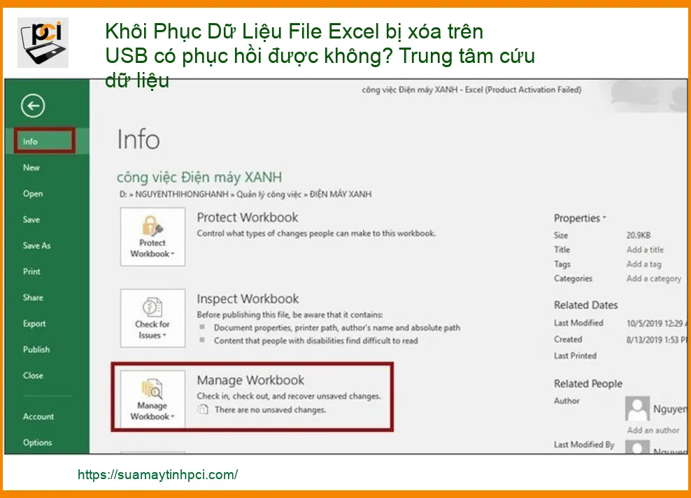 Khôi Phục Dữ Liệu File Excel Bị Xóa Trên USB: Giải Pháp Cứu Dữ Liệu Chuyên Nghiệp