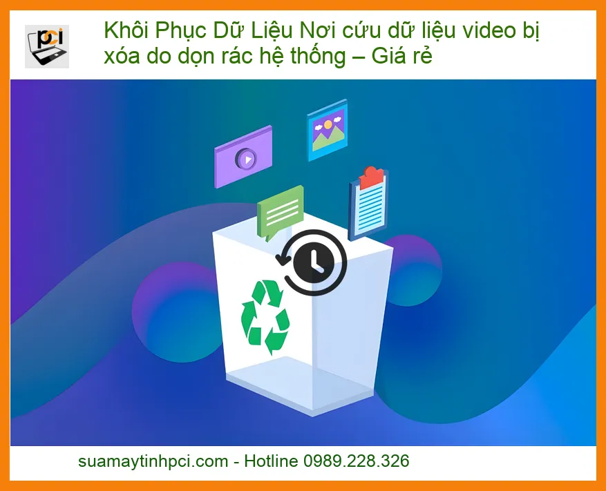 Khôi Phục Dữ Liệu Video Bị Xóa Do Dọn Rác Hệ Thống: Giải Pháp Cứu Dữ Liệu Chuyên Nghiệp Giá Rẻ